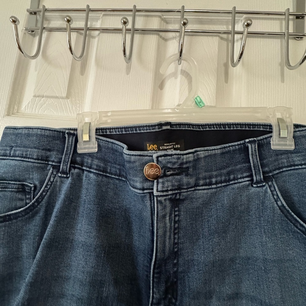 Classic lee stretch Blue Straight Leg Jeans 20w - Picture 2 of 7